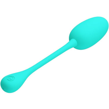 Uovo Vibrante in Silicone con 12 Vibrazioni Personalizzabili Verde Acqua